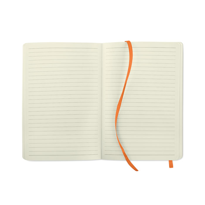 A5 recycled notebook, оранжевый-2