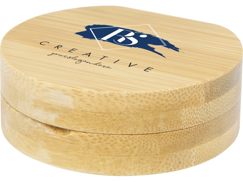 Карманное зеркало в бамбуковой раме Afrodit, natural-4