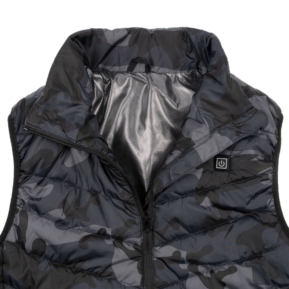 Жилет с подогревом Thermalli Valmorel, серый камуфляж-4