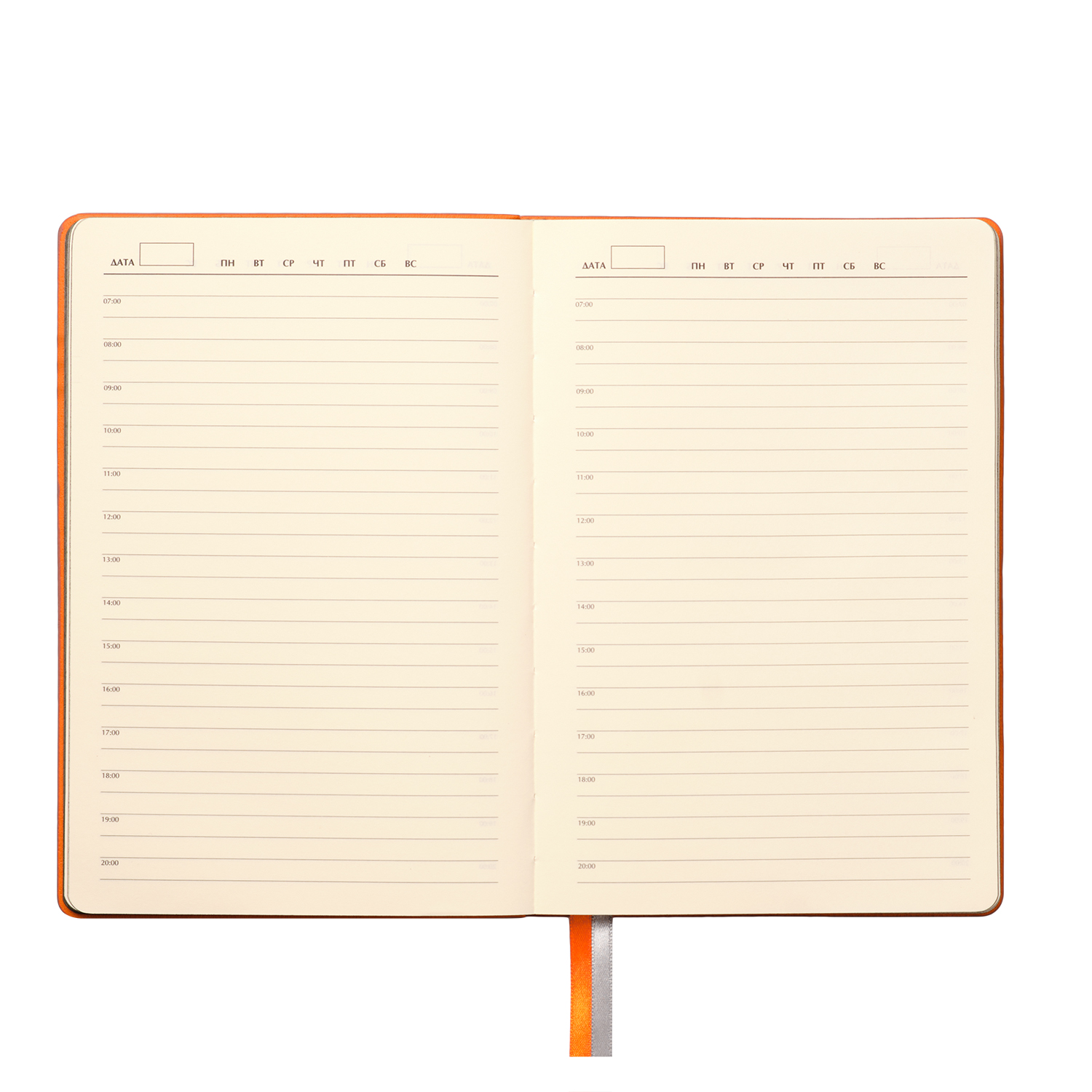 Ежедневник Tweed недатированный, оранжевый-8