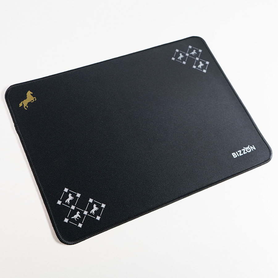 Коврик для мыши GLIDE M, 35*25*0,3см, прошитый край, черный, черный-4