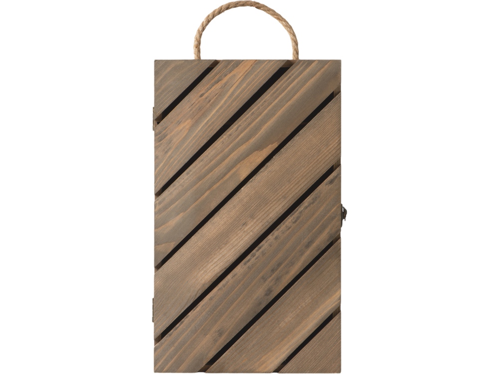 Коробка подарочная из массива дерева для 2х бутылок-2