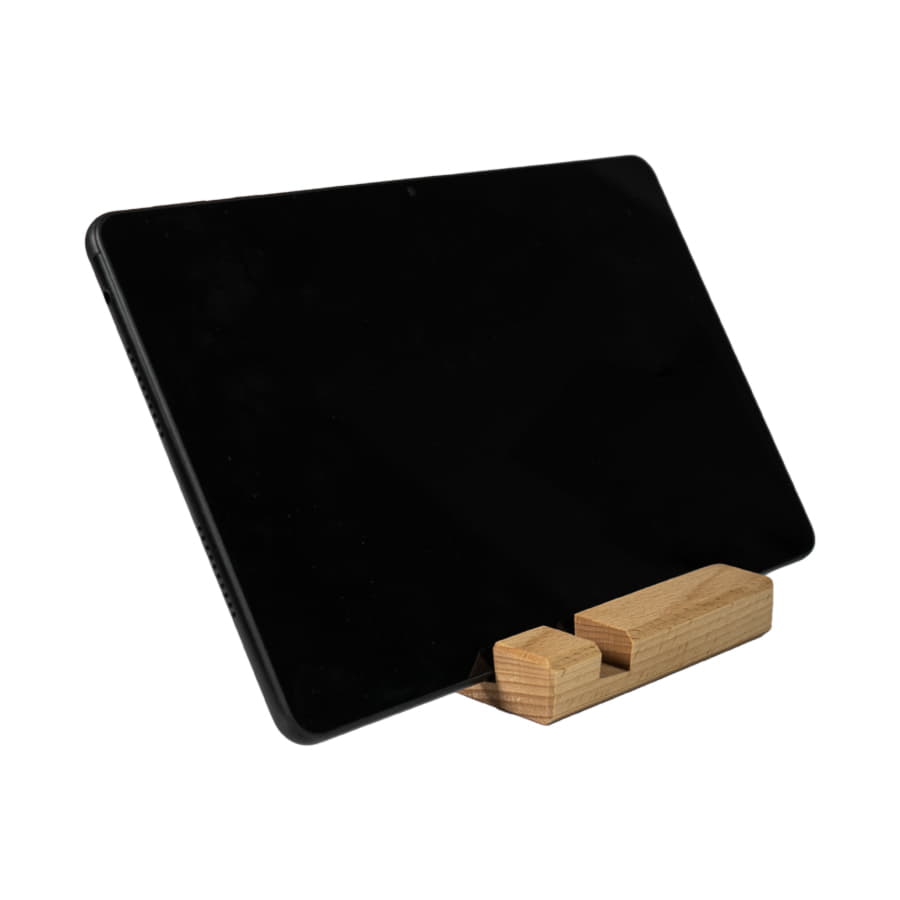 Подставка для телефона  и планшета, 11х7,5х2 см, бук, светло-коричневый-7