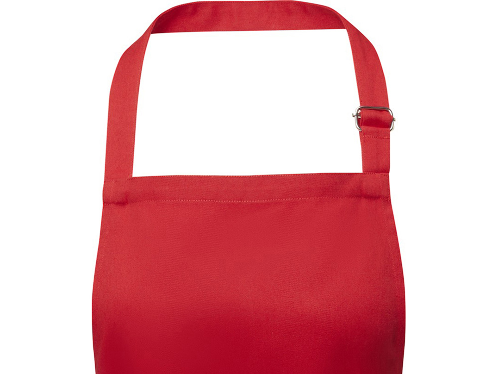 Фартук Andrea плотностью 240 г/м² с регулируемой завязкой на шее - Красный-2