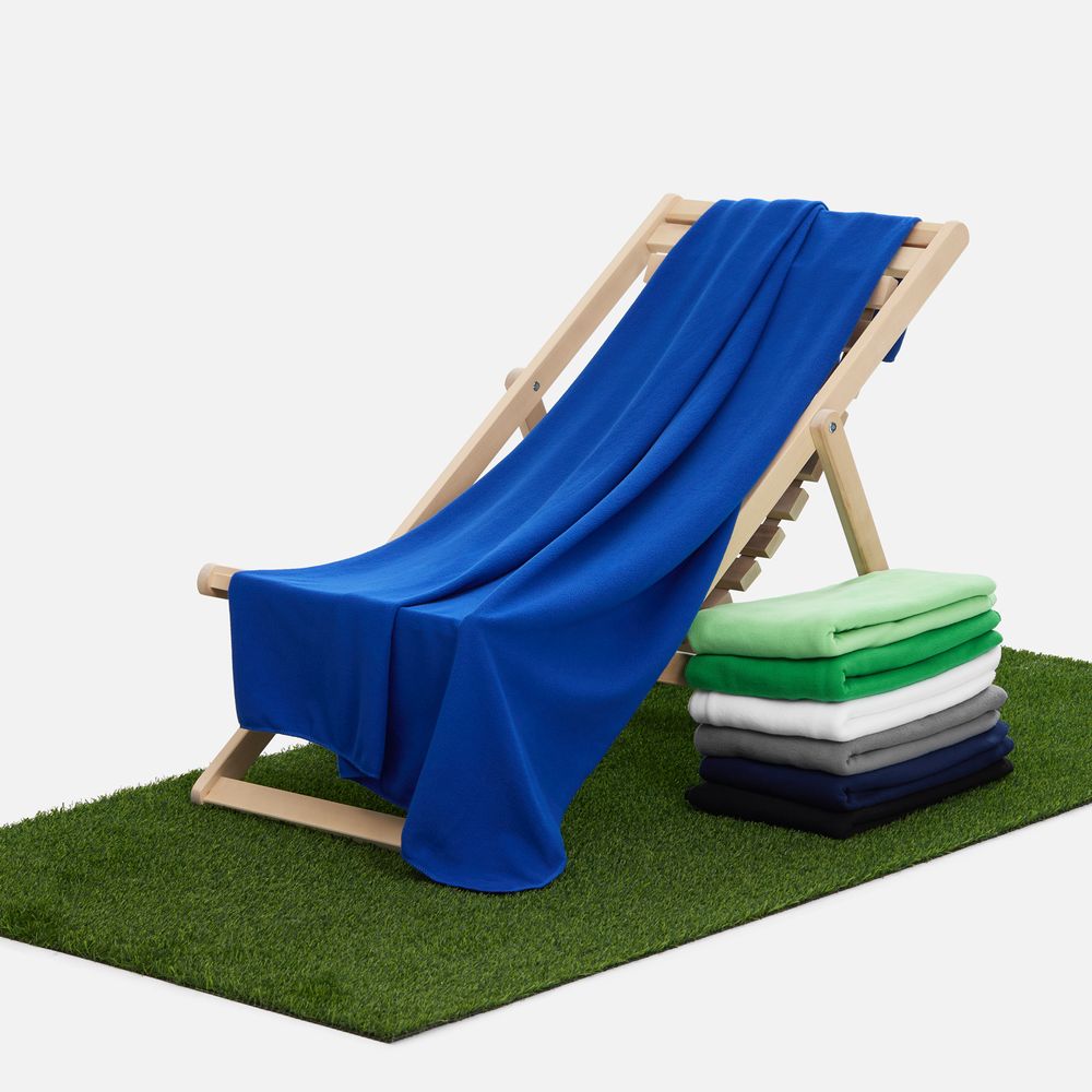 Флисовый плед Warm&Peace XL, ярко-синий-3