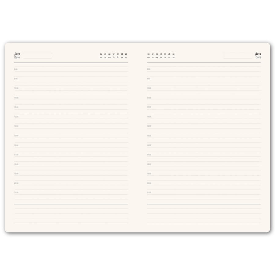 Ежедневник недатированный портфолио Mark,формат А5, в линейку, бордовый-4