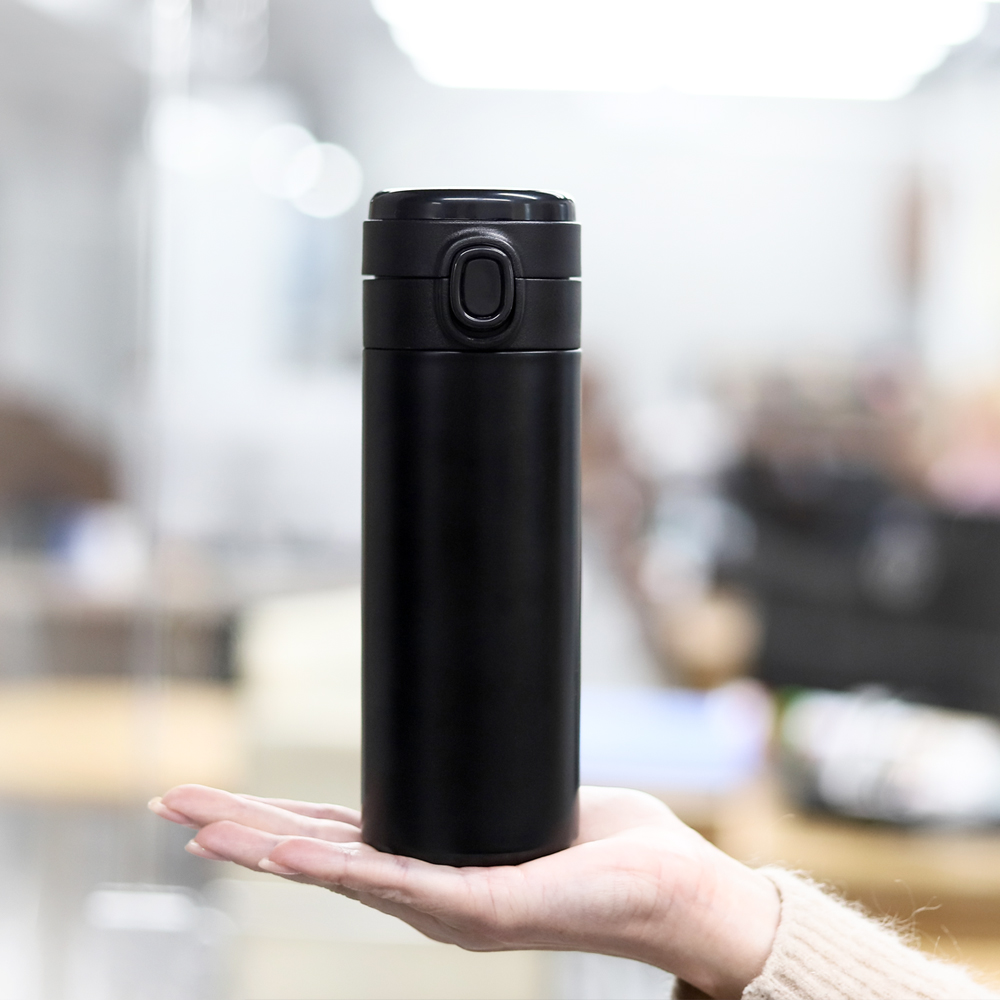 Термос Awangarda c дисплеем, Черный-5