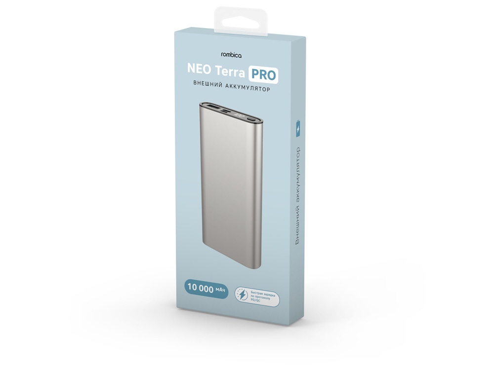 Внешний аккумулятор Rombica NEO Terra Pro, серебристый-5