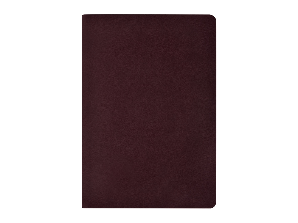 Бизнес тетрадь А5 Megapolis flex 60 л. soft touch клетка, бордовый-1