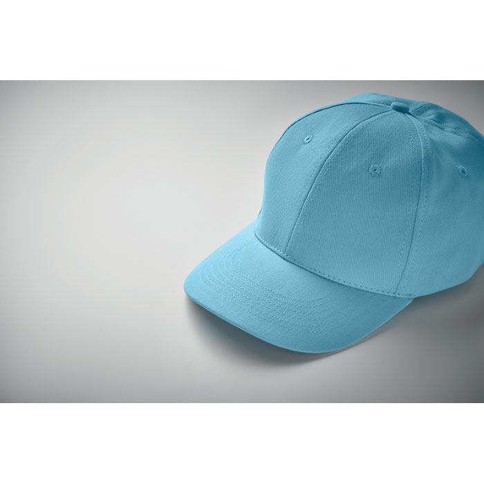 6 panels baseball cap, голубой-2
