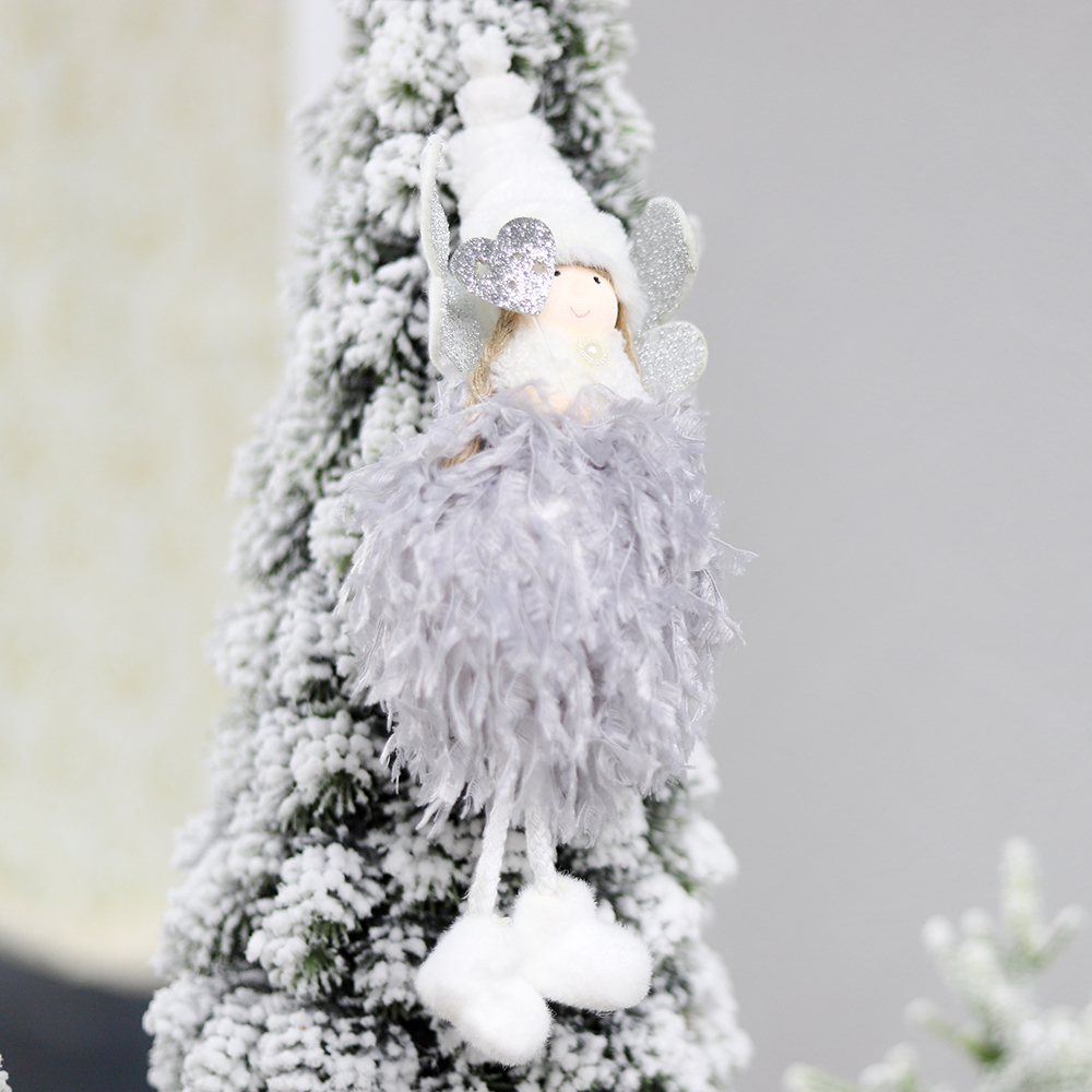 Новогоднее украшение рождественский ангел Беатриче, Серый-0