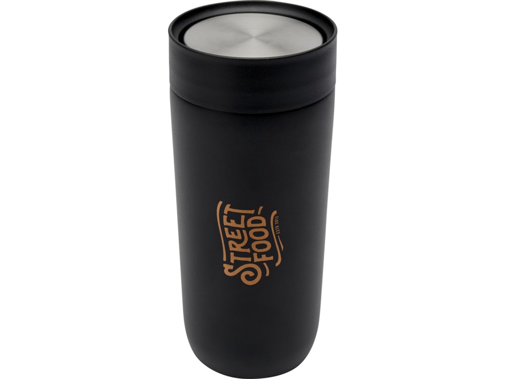 Camden кружка из нержавеющей стали, сертифицированный RCS, 350 м, сплошной черный-4