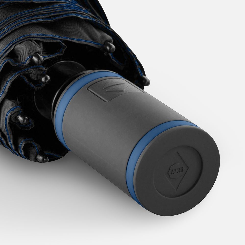 Зонт складной AOC Mini с цветными спицами, темно-синий-3