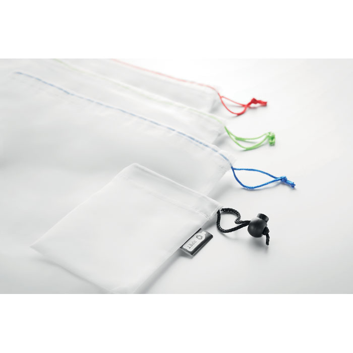 Набор из 3 сумок, белый-5