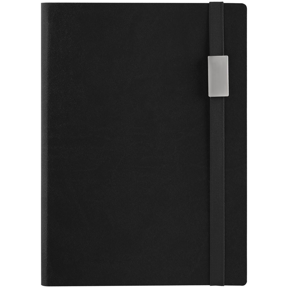 Ежедневник Vivian Metal, недатированный, черный-1