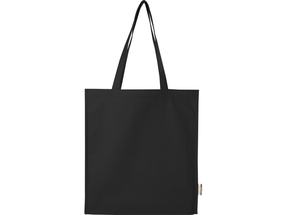 Florida эко-сумка с ластовицей плотностью 270 г/м² - сплошной черный-1