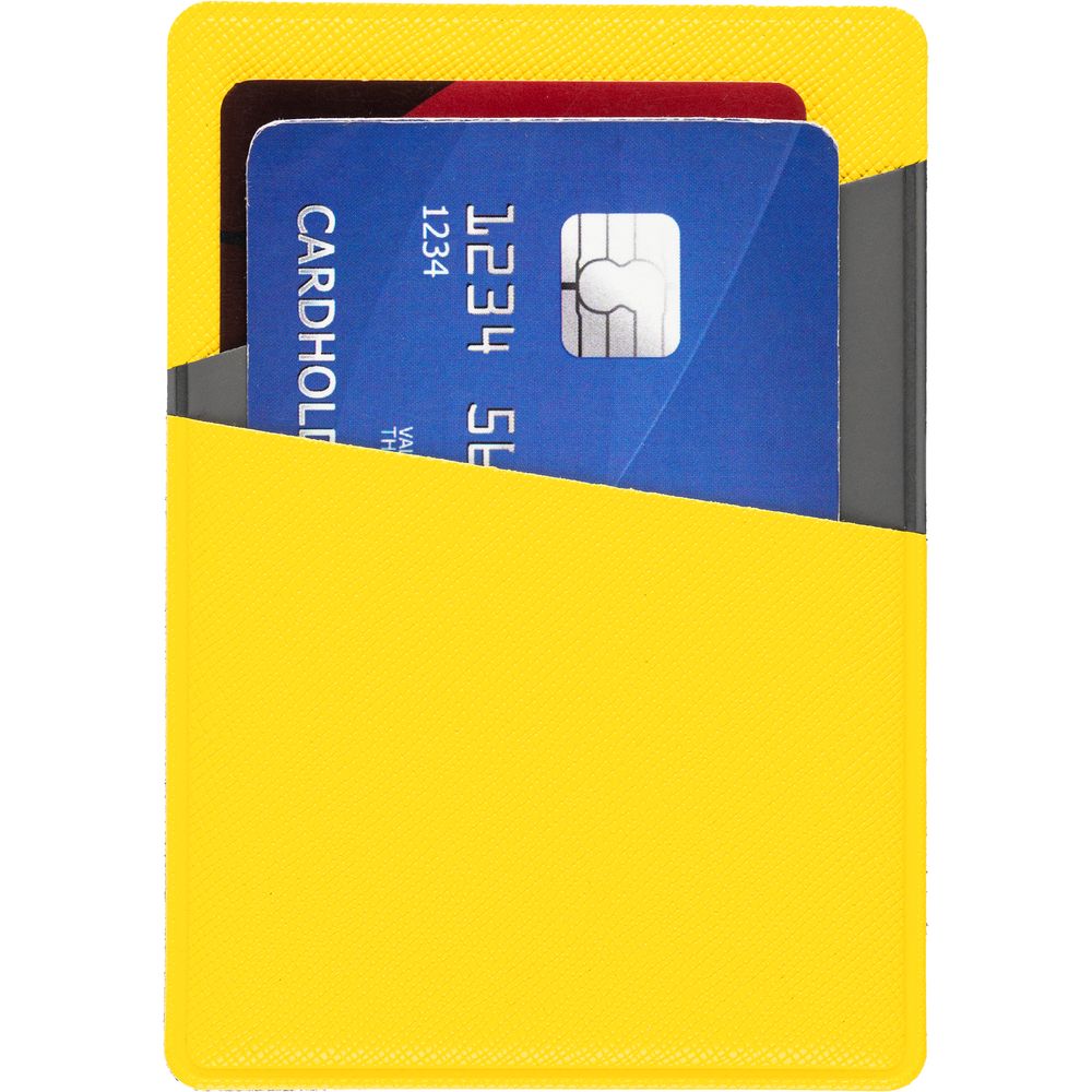 Картхолдер Dual, серо-желтый-2