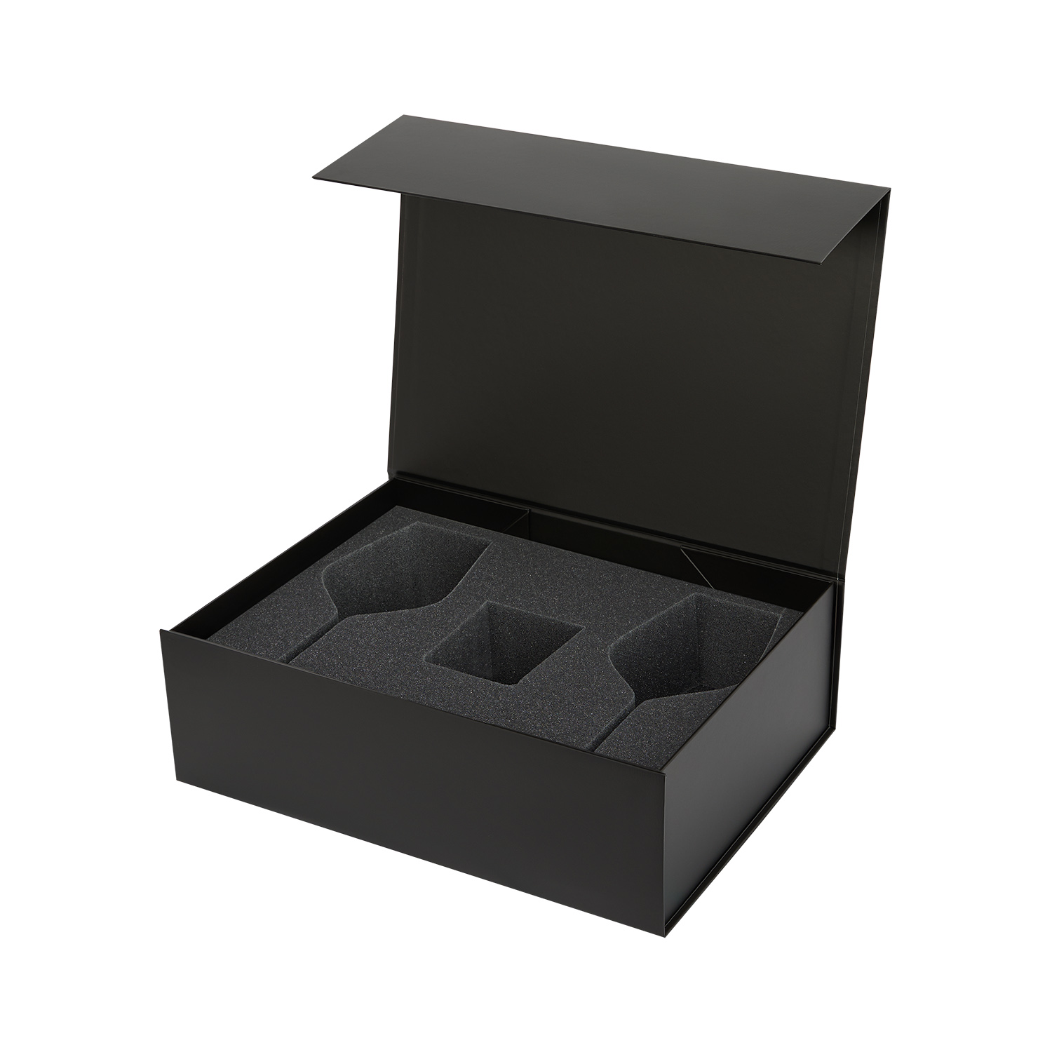 Ложемент под свечу Enigma + 2 бокала для вина в среднюю коробку-трансформер (арт. 695721)-1