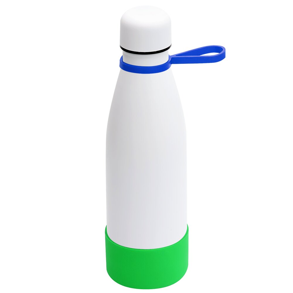 Термобутылка герметичная вакуумная Olivia To Go, Белый/синий/зеленый-0