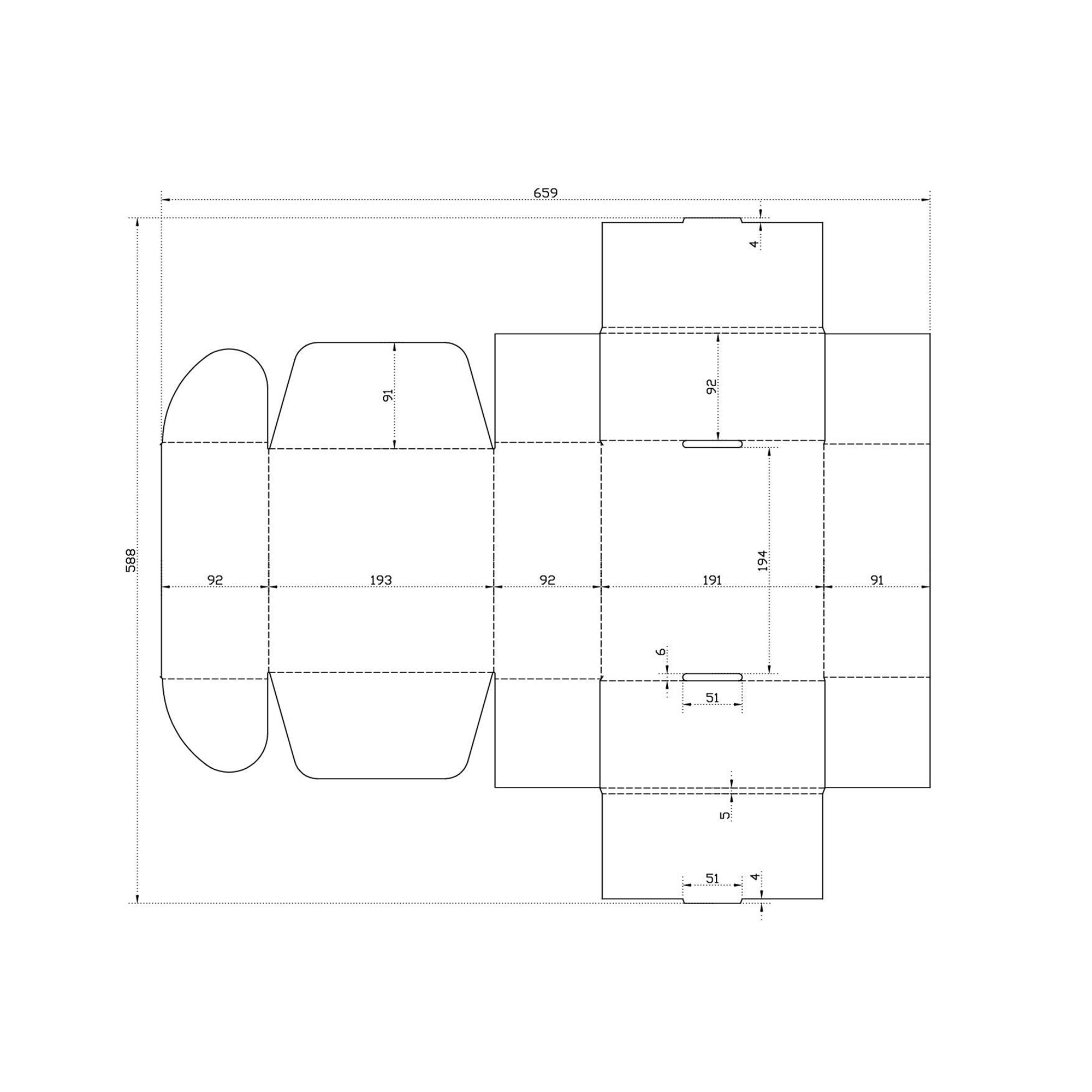 Коробка для набора средняя, самосборная, крафт-3