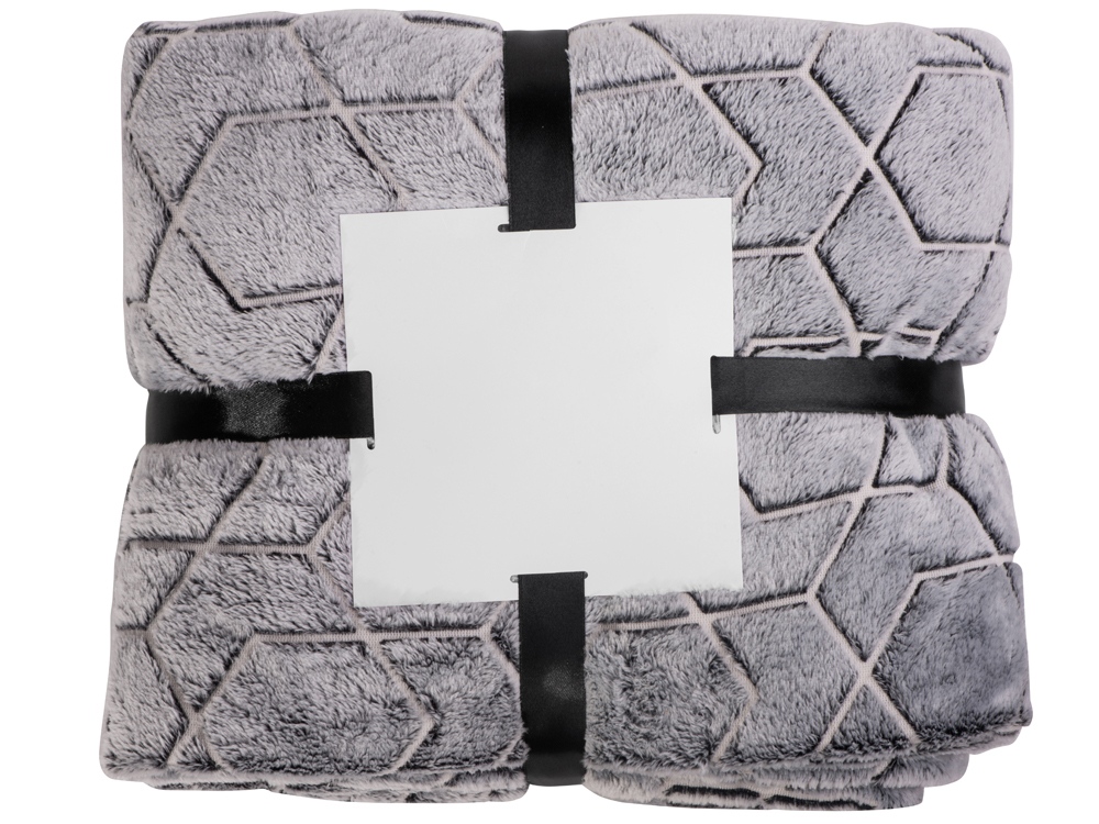 Светящийся в темноте плед Lattice черный-7