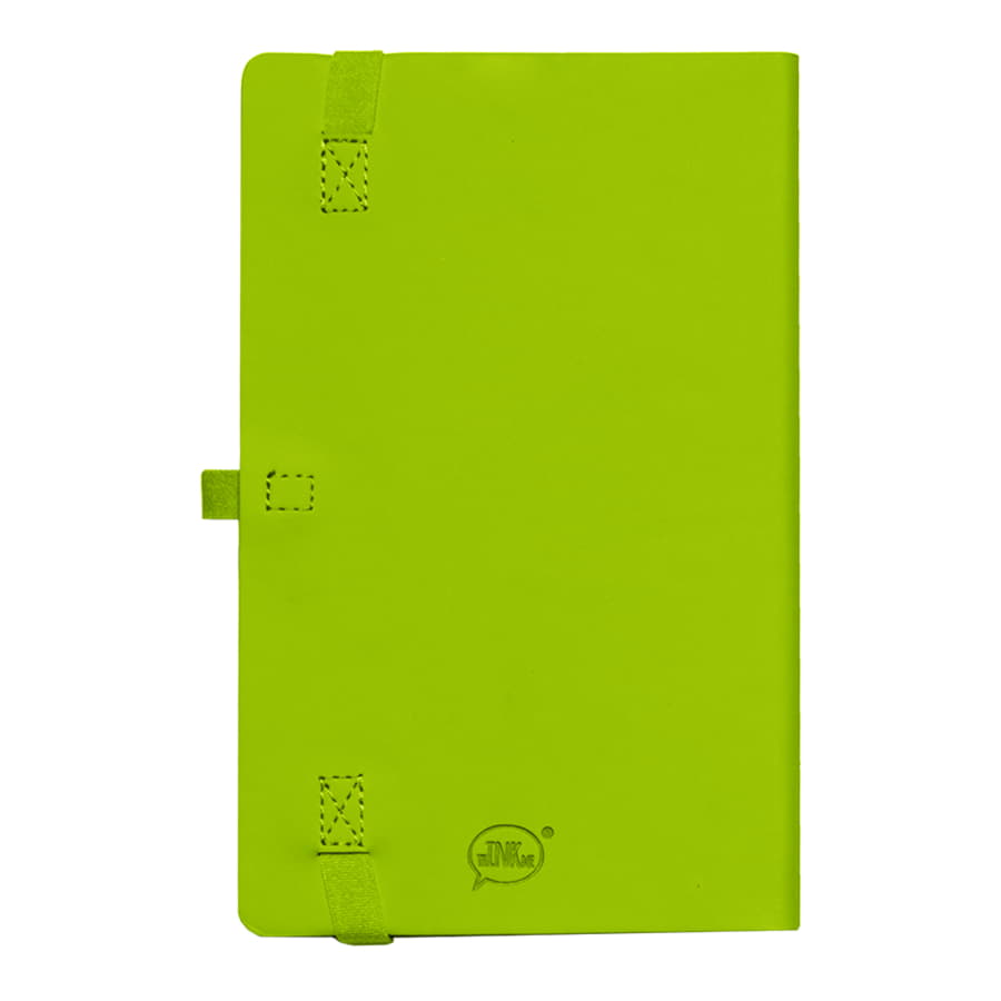 Бизнес-блокнот GRACY на резинке, формат А5, в линейку, зеленое яблоко-2