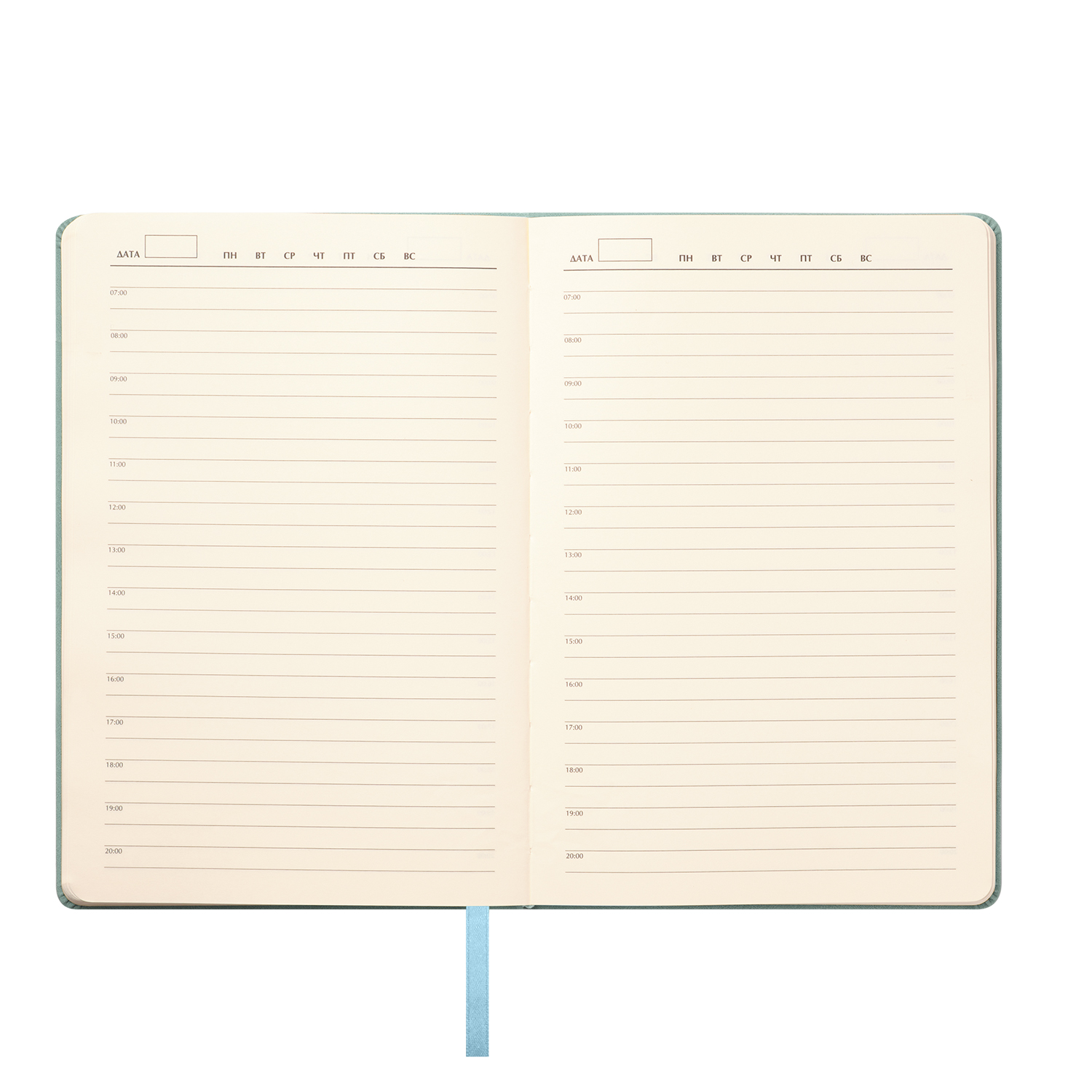 Ежедневник Stella недатированный с магнитом на обложке, бирюзовый-9