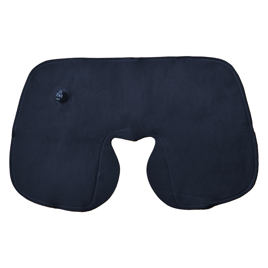 Подушка  надувная дорожная WAY в футляре; синий; 43,5х27,5 см; твил, синий-2