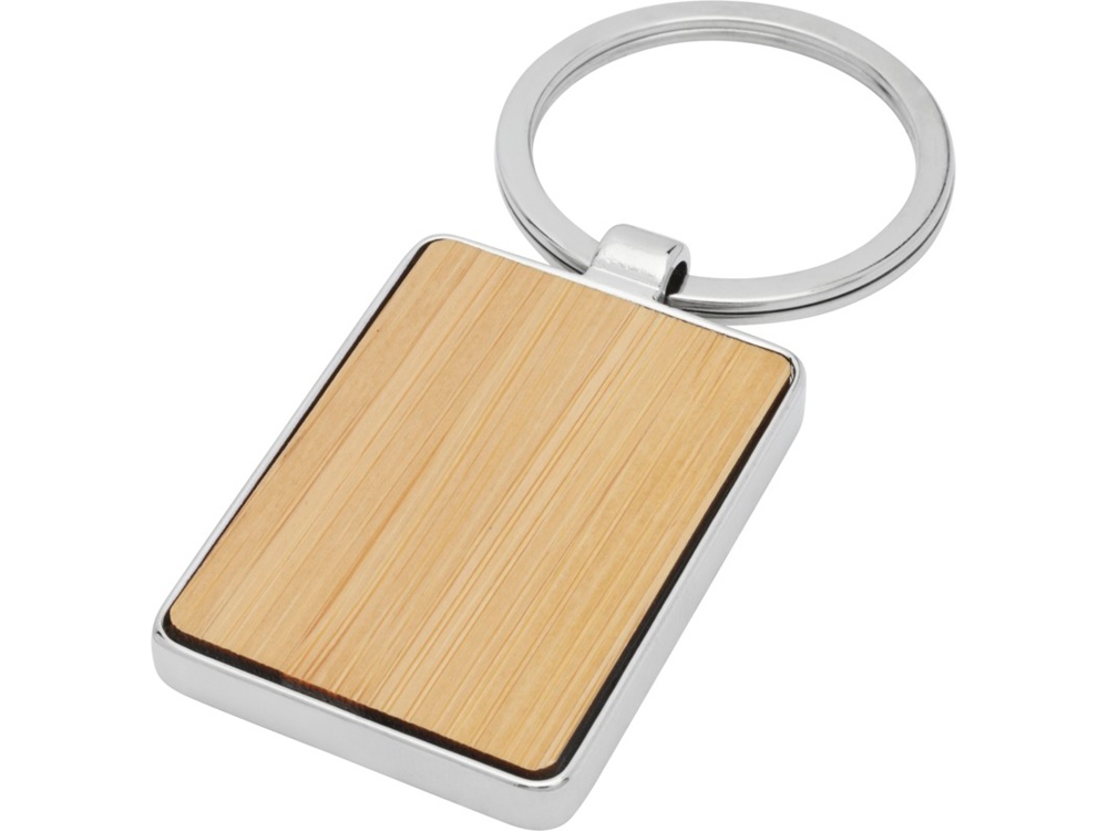 Прямоугольный брелок Neta из бамбука, дерево-0