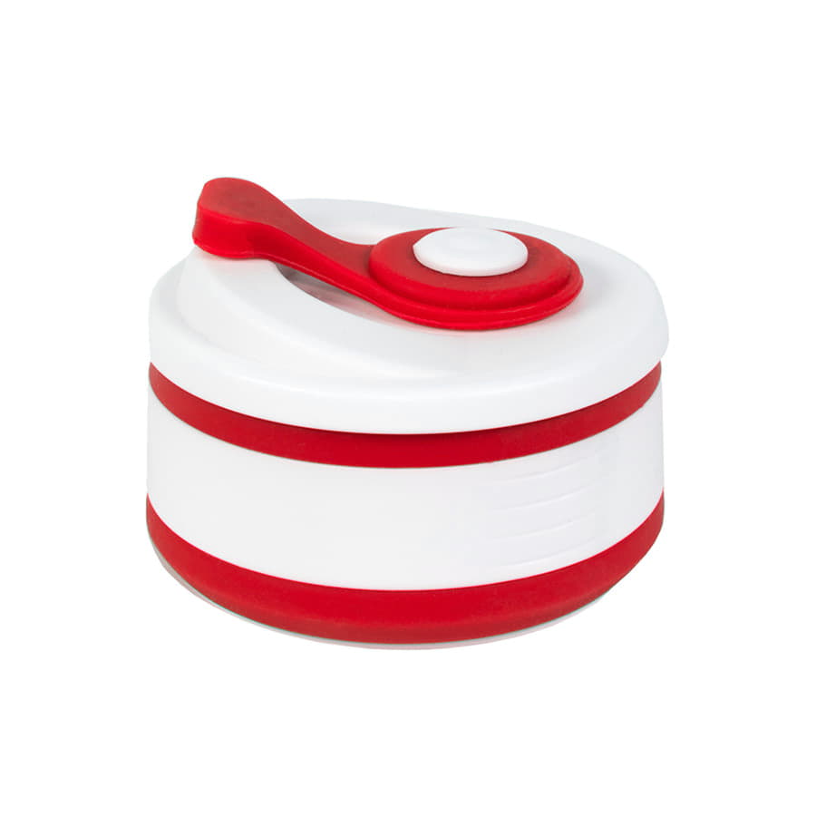 Стакан складной BUTTON,  350 мл, красный-1