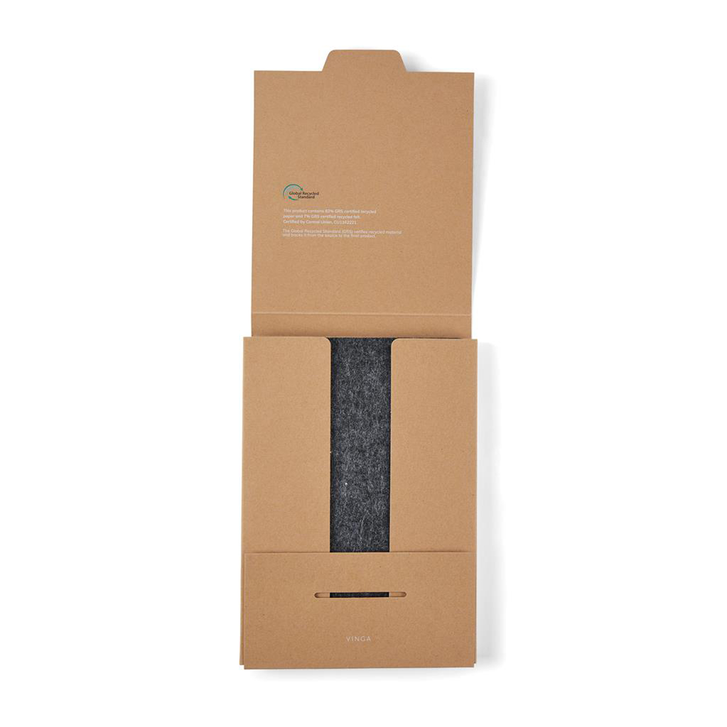 Блокнот VINGA Albon из переработанных фетра и бумаги GRS, А5-4