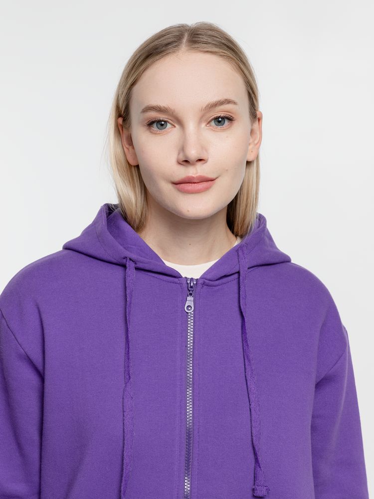 Толстовка на молнии с капюшоном Siverga Heavy 2.0, фиолетовая-6