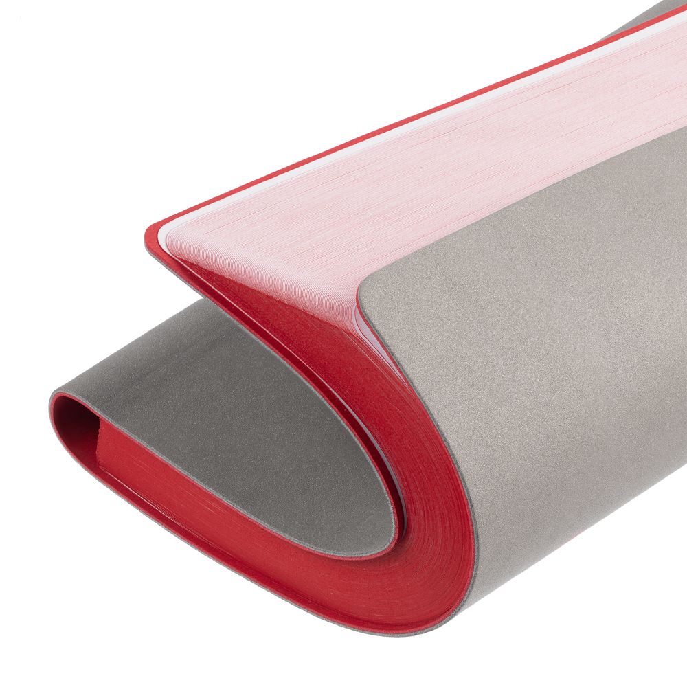 Ежедневник Flexpen, недатированный, серебристо-красный-3