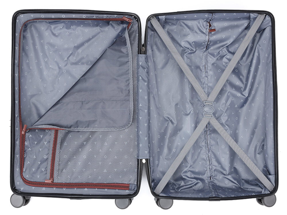 Чемодан TORBER Onego, бордовый, ABS-пластик, 79,5 х 51 х 29 см, 103 л-3