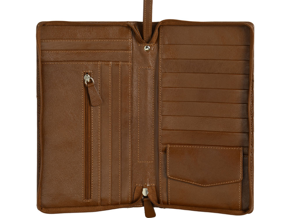 Трэвел-портмоне, коричневый-7