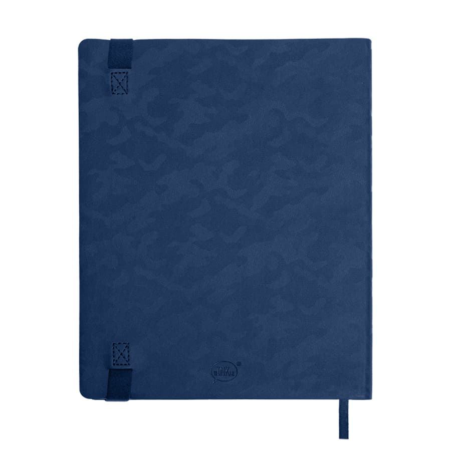 Бизнес-блокнот TABBY BIGGY, формат В5, в клетку, темно-синий-2