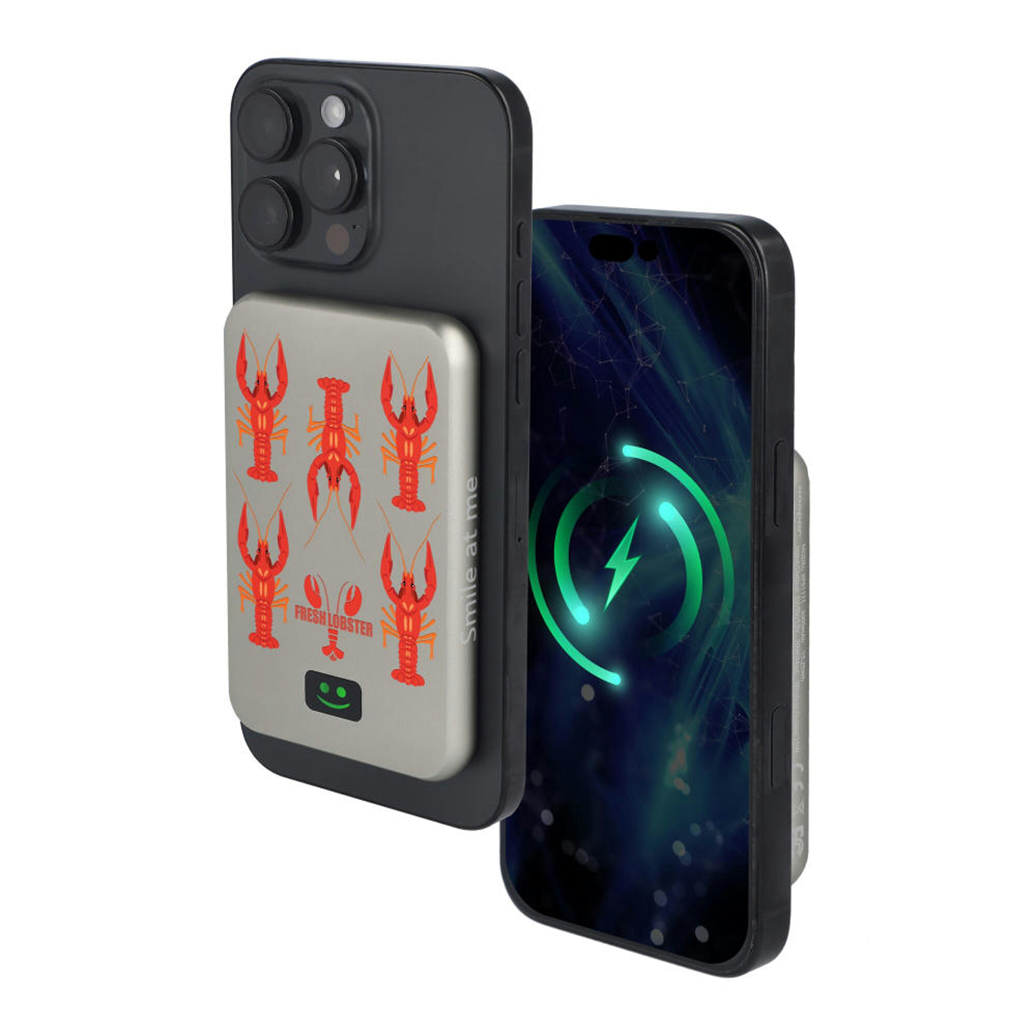 Внешний беспроводной аккумулятор Xoopar Smile с MagSafe и зеркалом, 5000 мА·ч-11