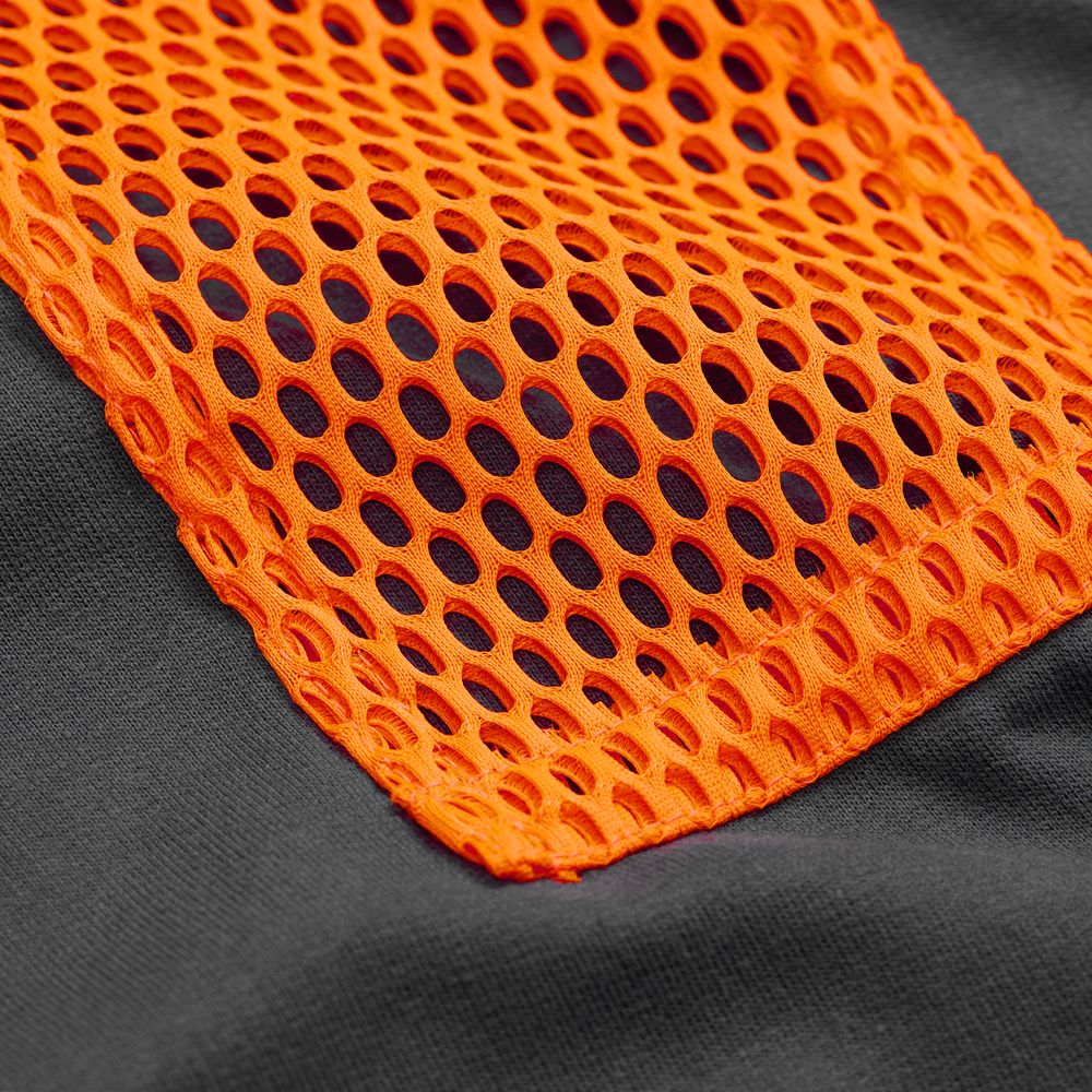 Карман из крупной сетки Pose, оранжевый неон-4