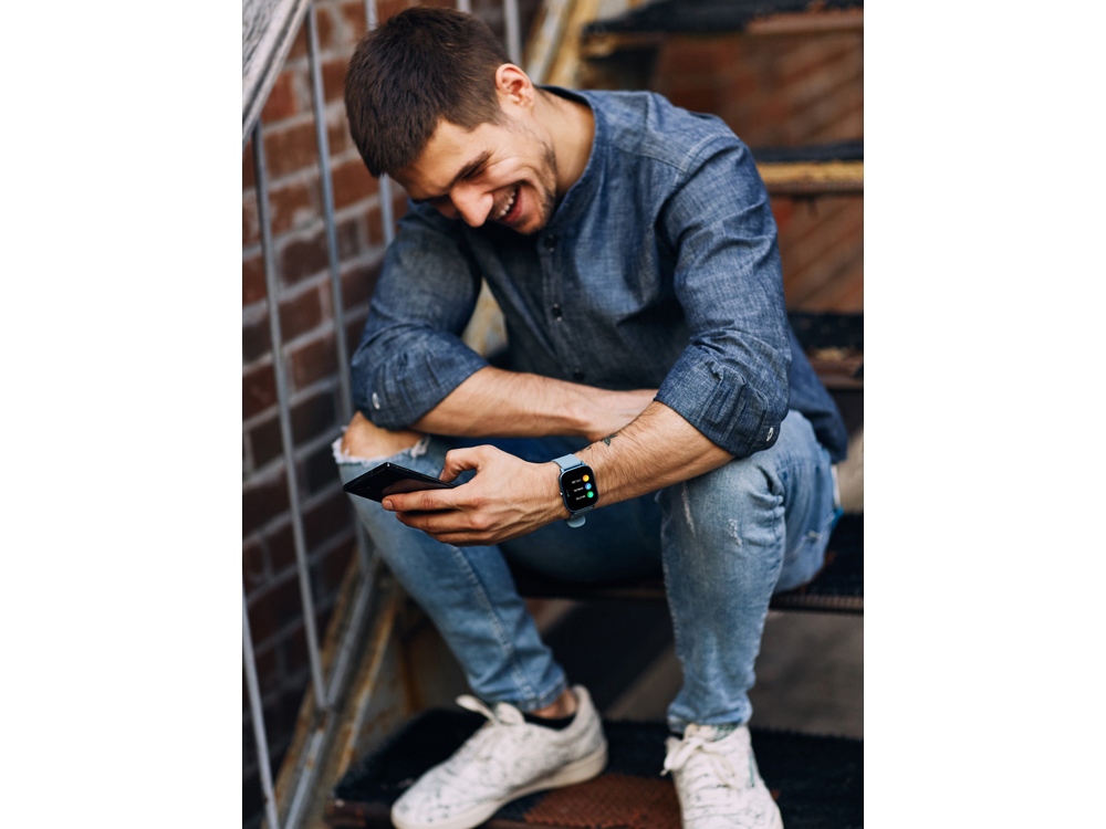 Смарт-часы Canyon SW-74 Wildberry , IP67, синий-9