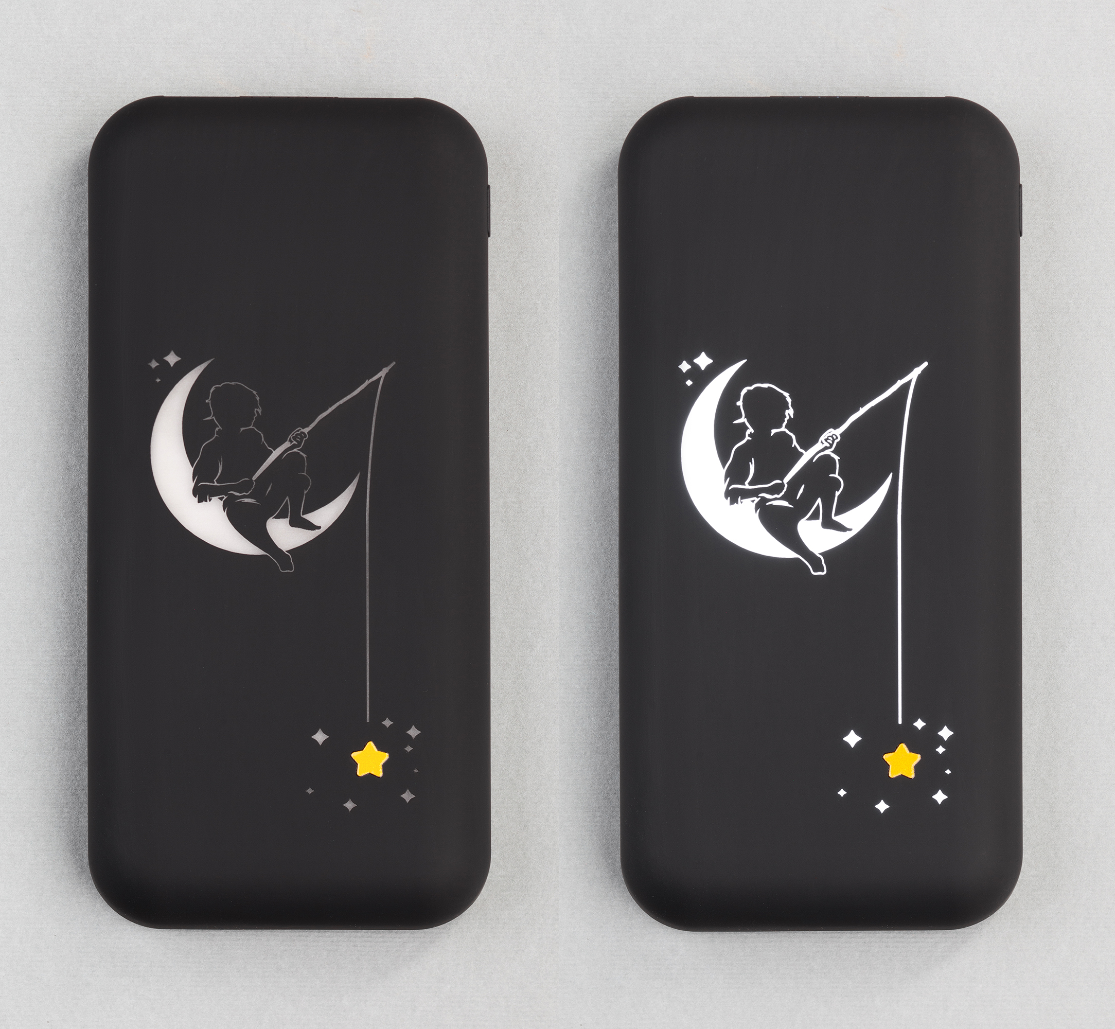 Беспроводное зарядное устройство "Sticky SOFTTOUCH", 10000 mAh с подсветкой логотипа и присосками-4