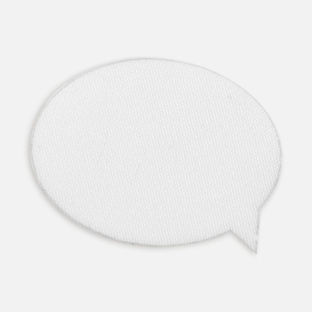 Наклейка тканевая Lunga Bubble, M, белая-0