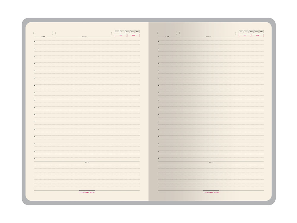 Ежедневник В5 недатированный Leggenda, красный-2