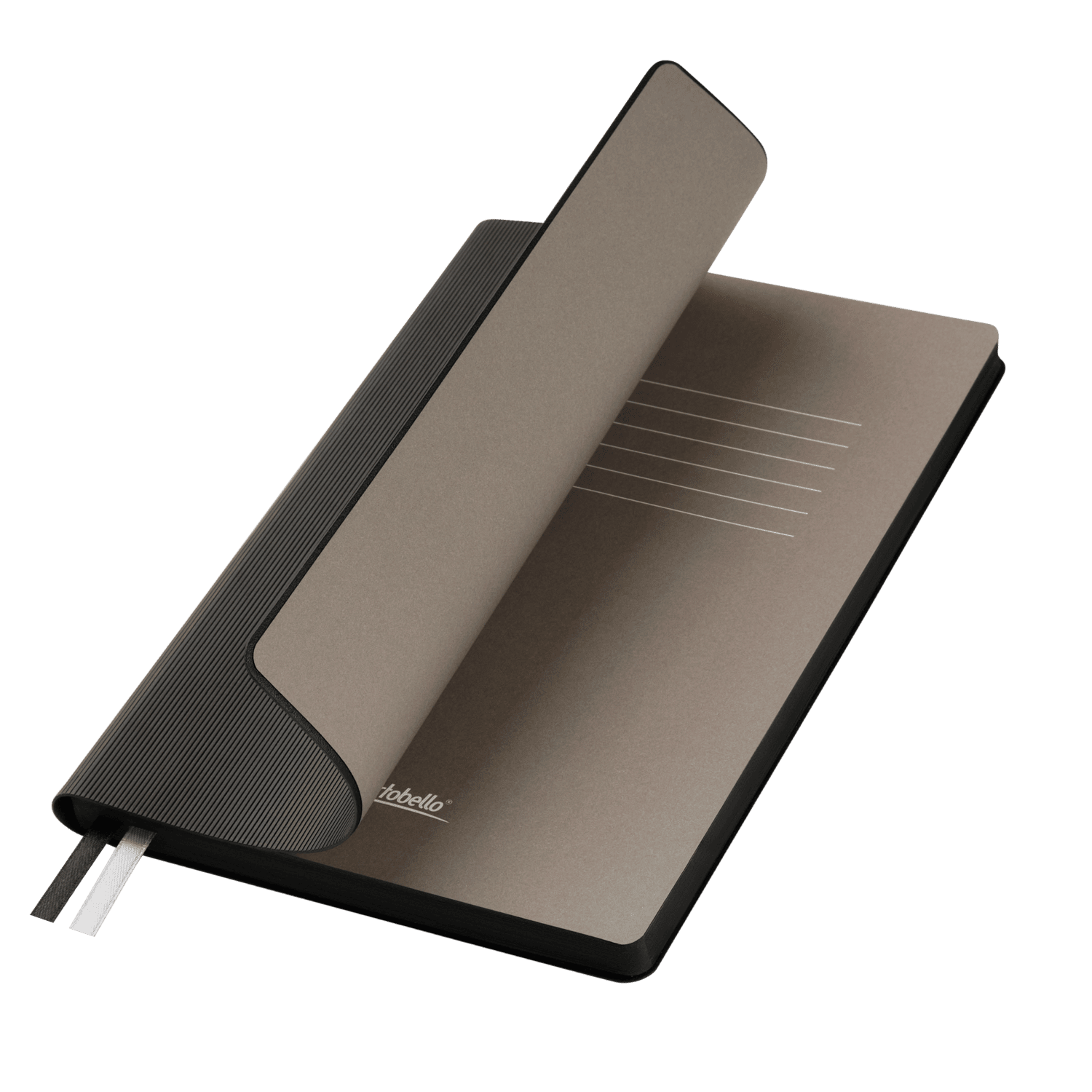 Ежедневник Rain недатированный, черный (без упаковки, без стикера)-0