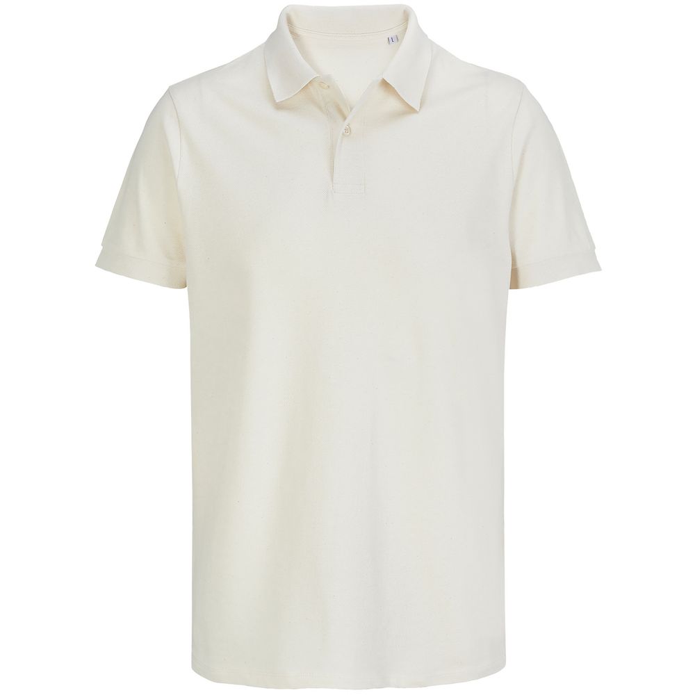 Рубашка поло унисекс Pacific, светло-бежевая (неокрашенная)-0