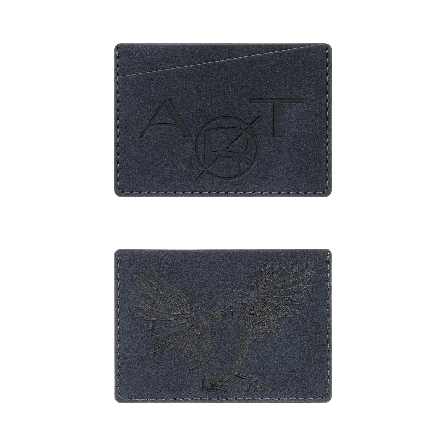 Кардхолдер Nuba со скошенным карманом, синий-4