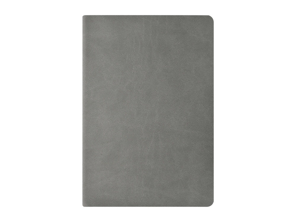 Бизнес тетрадь А5 Megapolis flex 60 л. soft touch клетка, светло-серый-1