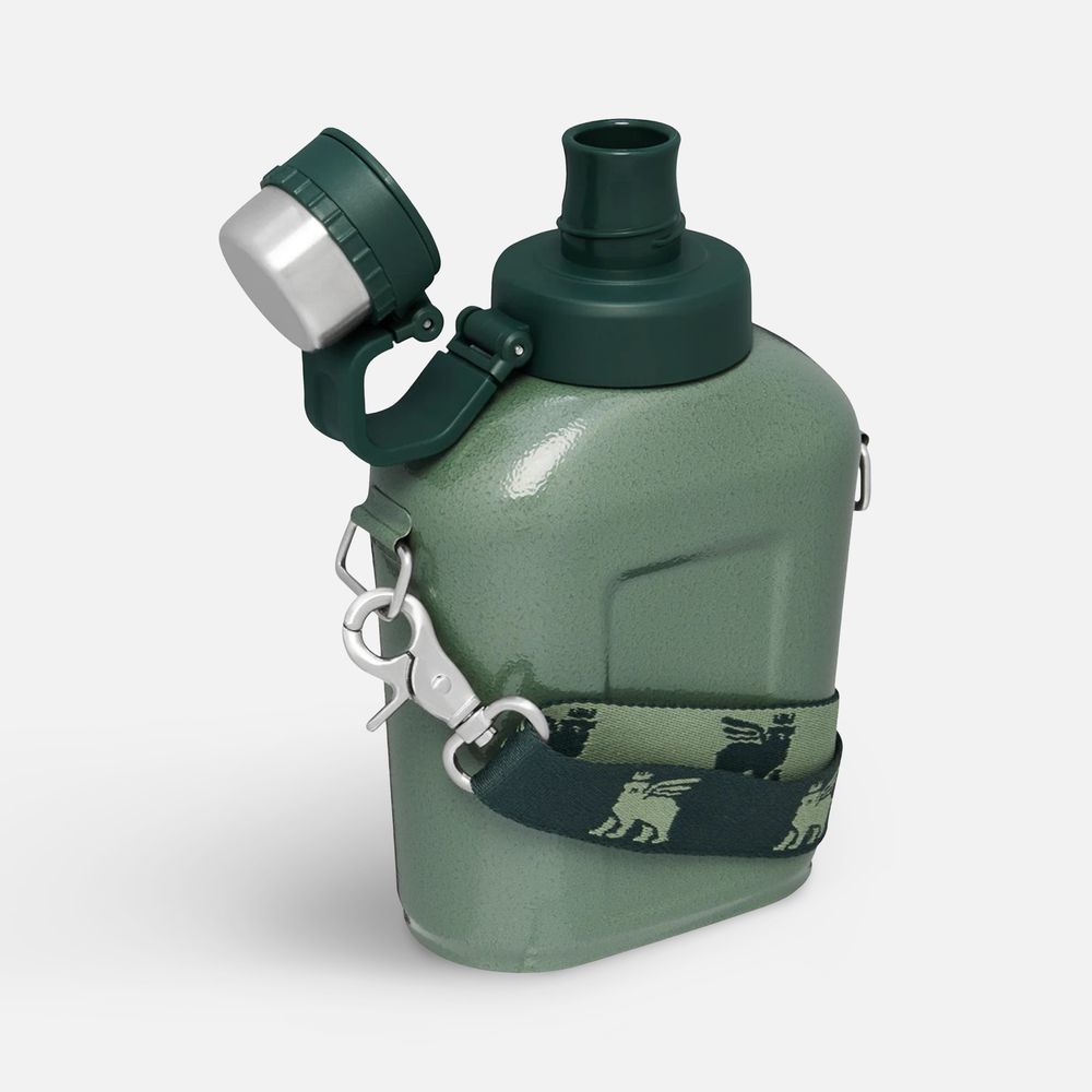 Фляга Adventure 1000, темно-зеленая-0