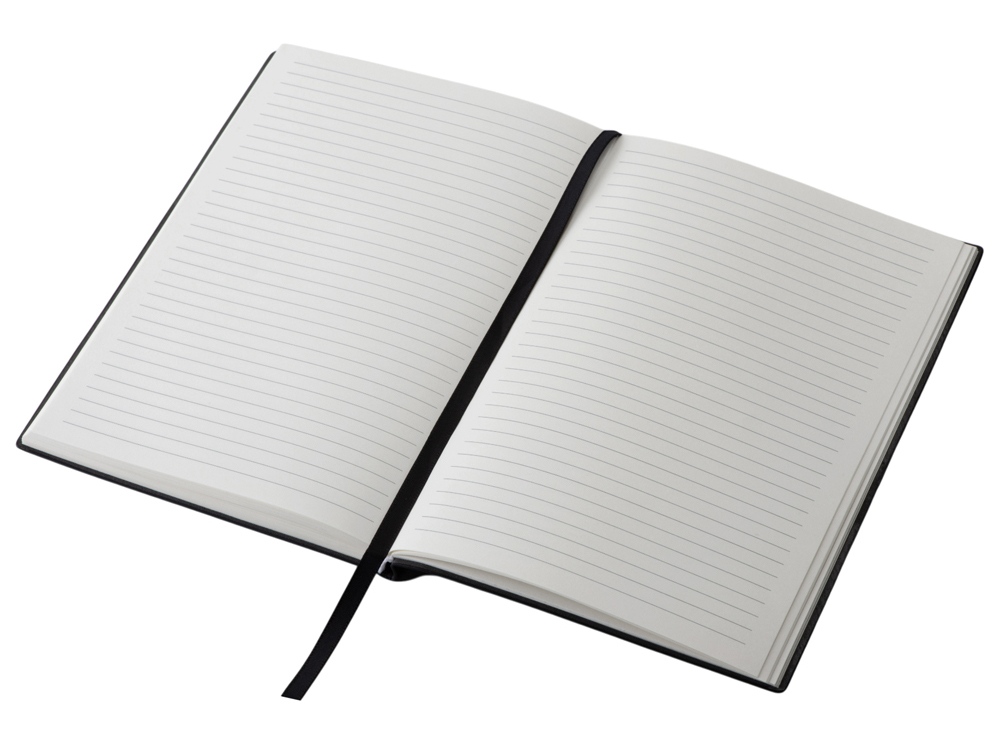 Набор блокнот в гибкой обложке А5 и металлическая шариковая ручка Nabokov, черный-5