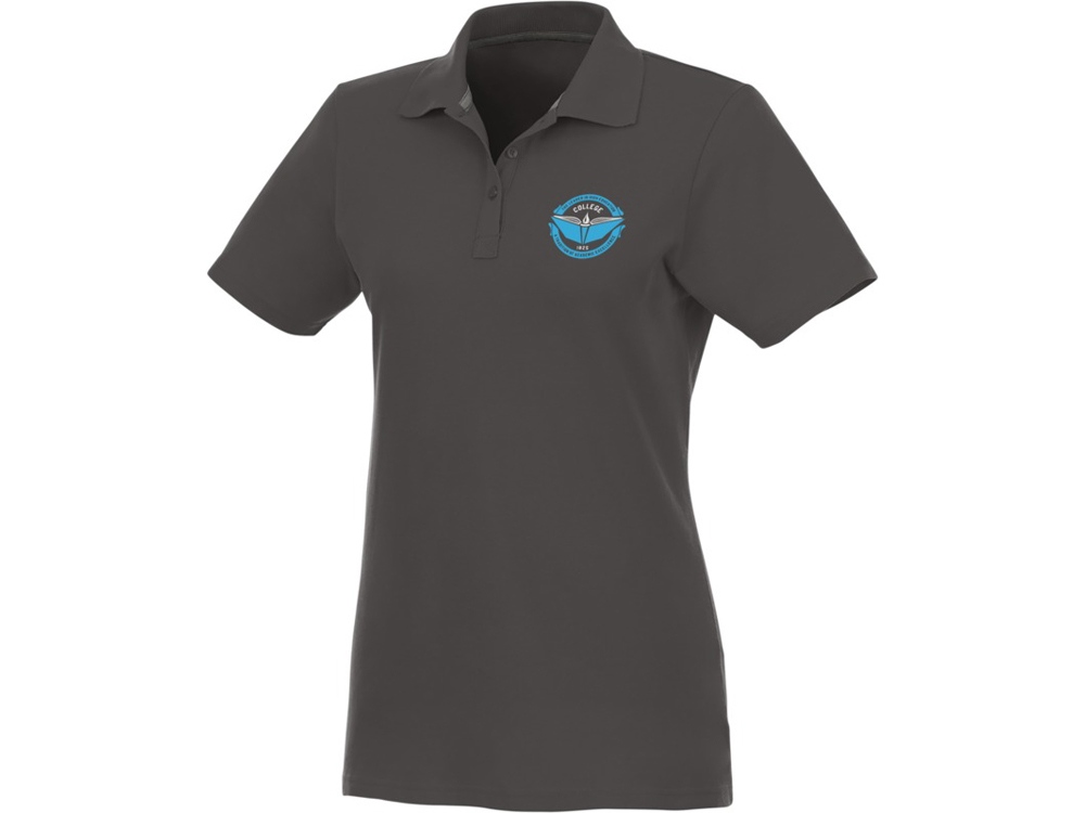 Женское поло Helios с коротким рукавом, storm grey-5