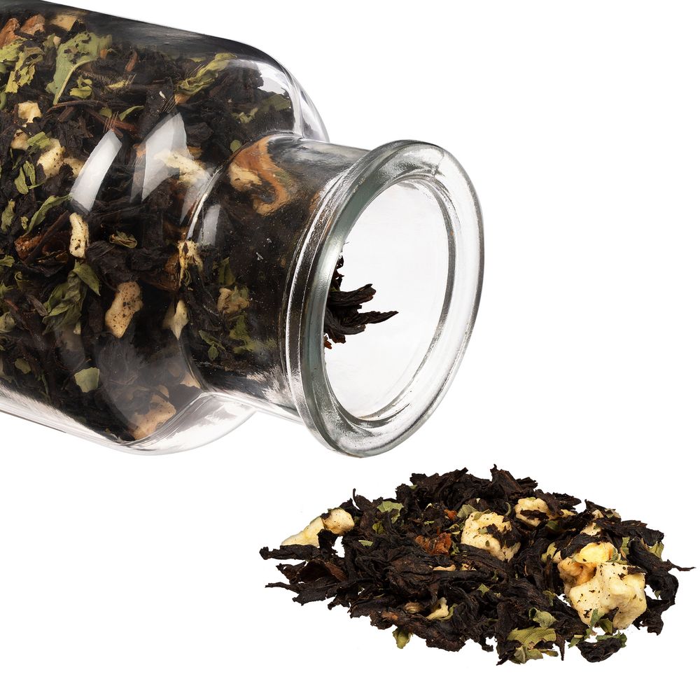 Чай «Сокочай», черный с соком ананаса, с кусочками ананаса, яблока и корицы-1